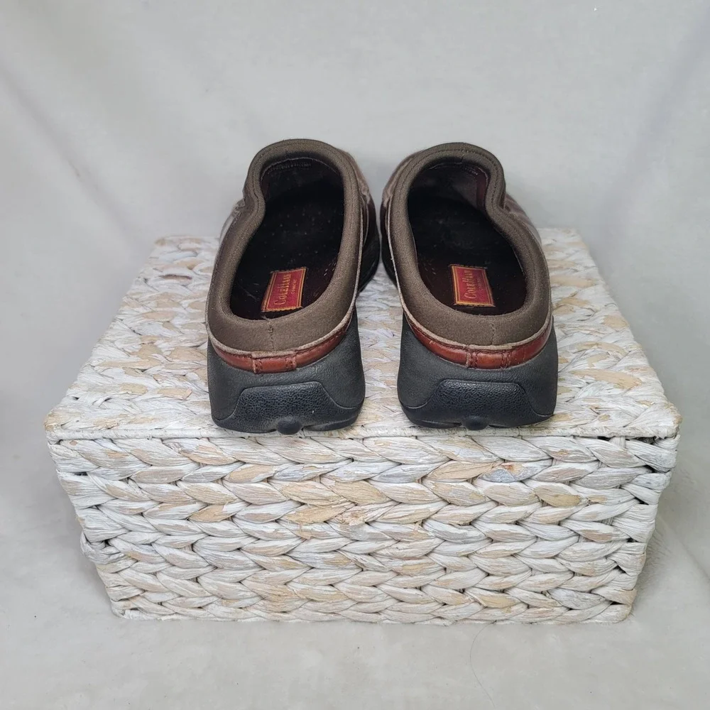 Cole Haan County Retro Air Cushioned Leather Mules Burgandy Minimalist Size 7.5B - Picture 5 of 9